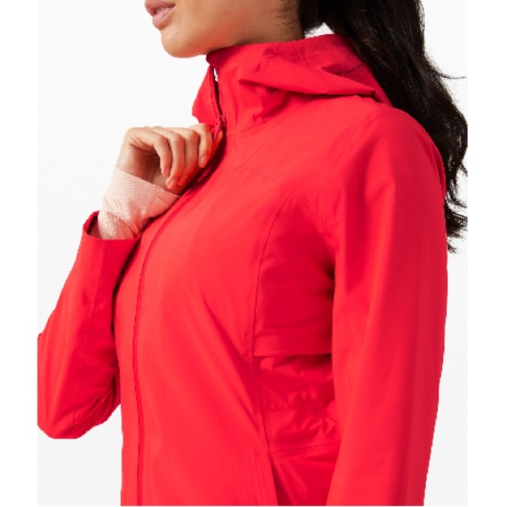 NWT Lululemon Rain Rebel Jacket Carnation Szs 0-8 - Picture 3 of 13